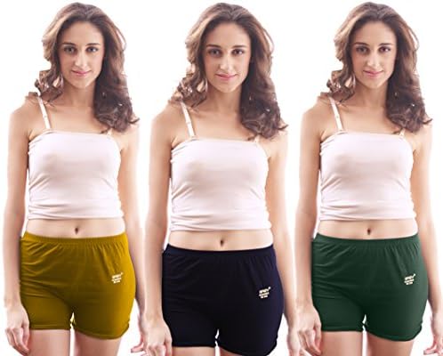 SIRTEX EAZY Women's Plain Boys Shorts(Bloomers) Pack of 3