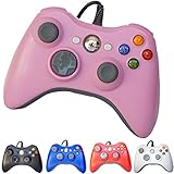 FiveStar USB Wired Game Pad Controller for Xbox 360, Windows 7 (X86), Windows 8 (X86) - Pink
