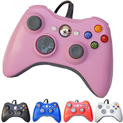 FiveStar USB Wired Game Pad Controller for Xbox 360, Windows 7 (X86), Windows 8 (X86) - Pink FiveStar USB Wired Game Pad Controller for Xbox 360, Windows 7 (X86), Windows 8 (X86) - Pink