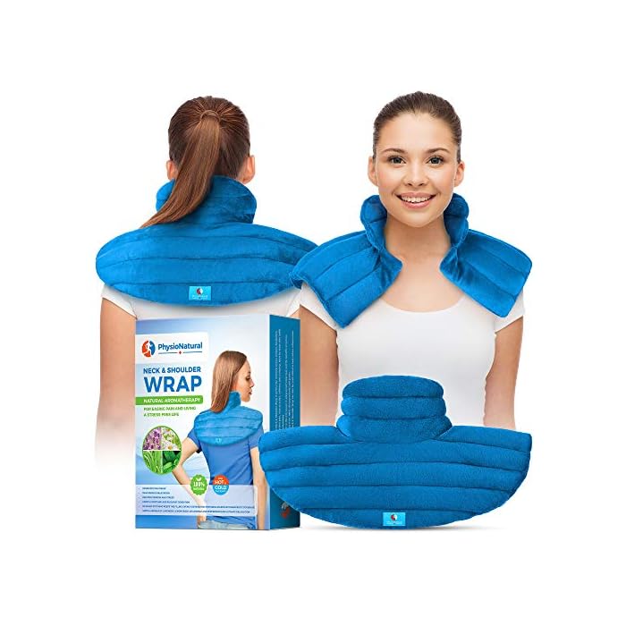Weighted Neck and Shoulder Wrap - Instant Relief for Tension and Stress, Migraines, Headaches, Aches, Spasms, Arthritis…