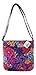 Vera Bradley Triple Zip Hipster Cross-body Bag with Updated Solid Interiors (Floral Fiesta with Black Interior)
