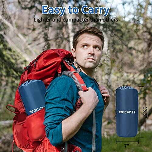 VECUKTY Double Camping Sleeping Pad, Upgraded Foot Press Inflatable