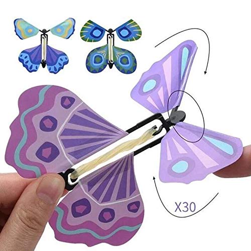 TTbuy 5pcs Valentine's Day Special - The Magic Butterfly Insert Cards or Books - Flying Butterfly Card Surprise, Wind-up Flying Butterflies - Pop up Flying Toys (5 pcs)