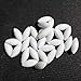 PTFE Magnetic Stirrer Mixer Stir Bars White Color,Olive Shape, (Diameter 8mm,Length 20mm),Pack of 10pcs