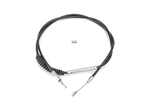 Mofun 70 11/16" Extended Length Clutch Cable Compatible with Harley Softail 1987-2006, Stainless Steel Clutch Cable Line Fit Road King Road Glide Electra Glide, Fit Dyna Sportster