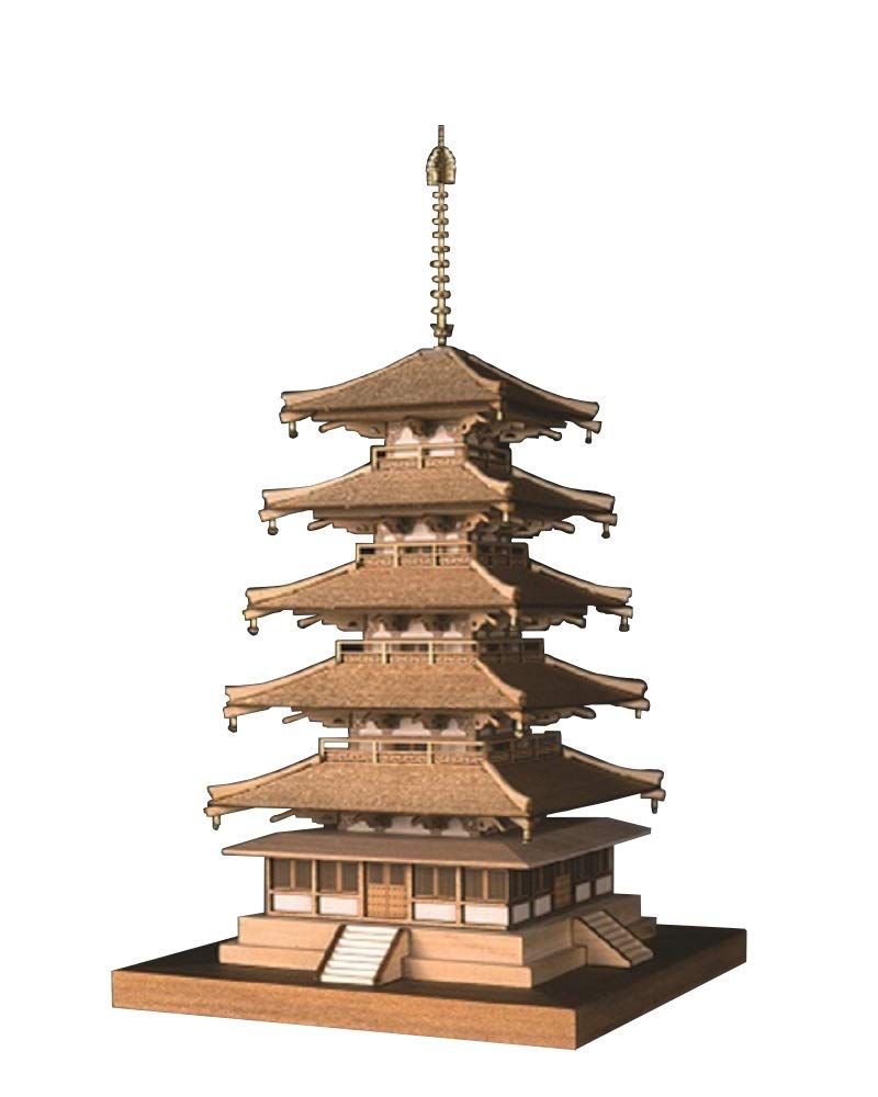 Horyu-ji: Five-story Pagoda (Wooden Model)