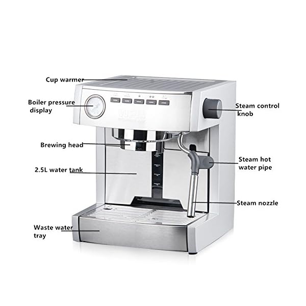 cgoldenwall kd-135b Commercial halbautomatischen Pumpe Druck Kaffeemaschine Haushalt Italian Style espresso… – Bild 3