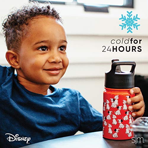 Simple Modern Disney Water Bottle for Kids Reusable Cup with Straw