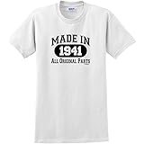 80th Birthday Gifts Made 1941 All Original Parts T-Shirt