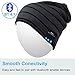 Qshell Winter Comfy Bluetooth Beanie Washable Hat w/Basic Knit Music Cap with Speakers & Mic Hands Free Wireless Bluetooth Headphones Headsets for Running Skiing Skating Hiking,Christmas Gifts