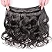 ISEE Hair 8A Unprocessed Brazilian Virgin Body Wave Human Hair 3 Bundles 100% Unprocessed Human Hair Extensions Natural Black (20