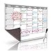 Sale! Magnetic Refrigerator Calendar Dry Erase Or Wet Erasable White Message Board - BONUSES INCLUDED - Planner for Kitchen Fridge - 17x11inches