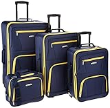 Rockland Luggage 4 Piece Set, Navy, One Size