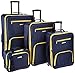 Rockland Luggage 4 Piece Set, Navy, One Size primary