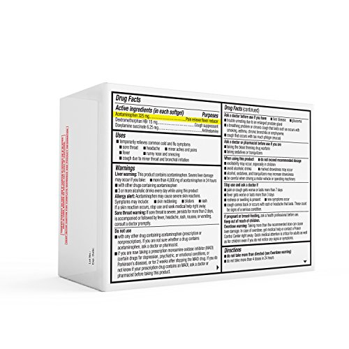 Wellness Basics Multi-Symptom Nighttime Cold & Flu Relief Softgel, 48 Count