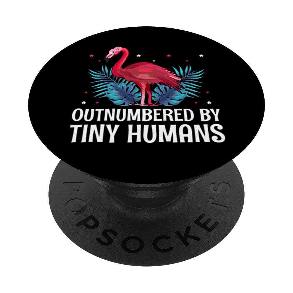 Outnumbered by Tiny Humans Mom Mother's Day Mommy Parents PopSockets Swappable PopGrip — image 1