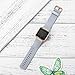 AIUNIT Compatible Fitbit Blaze Band Frame, Replacement for Fitbit Blaze Small Bands Accessories Wristband Sport Strap for Fitbit Blaze Smart Tracker Women Men(Gray Band & Gold Rose Frame)