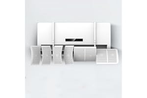 Déflecteur de climatiseur, 8 lames, réglable à 360°, anti-soufflage direct, déflecteur divisé pour changement de direction du