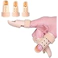 Mcvcoyh Plastic Finger Splints,3-Size Pack Mallet Finger Brace Mallet Dip Finger Support, Trigger Finger, Finger Support Brac