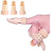 Mcvcoyh Plastic Finger Splints, 3-Size Pack Mallet Finger Brace Mallet Dip Support, Trigger Finger Support Brace Immobilizer