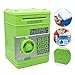 Stylebeauty Electronic Password Piggy BankCash Coin Can Money Locker Auto Insert Bills Safe Box Password ATM Bank Saver Birthday Gifts for Kids ( GREEN )