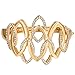 Tobert Women's Stainless Steel Bracelet Hollow Out Great Wall Cuff Bangle Wrist Band