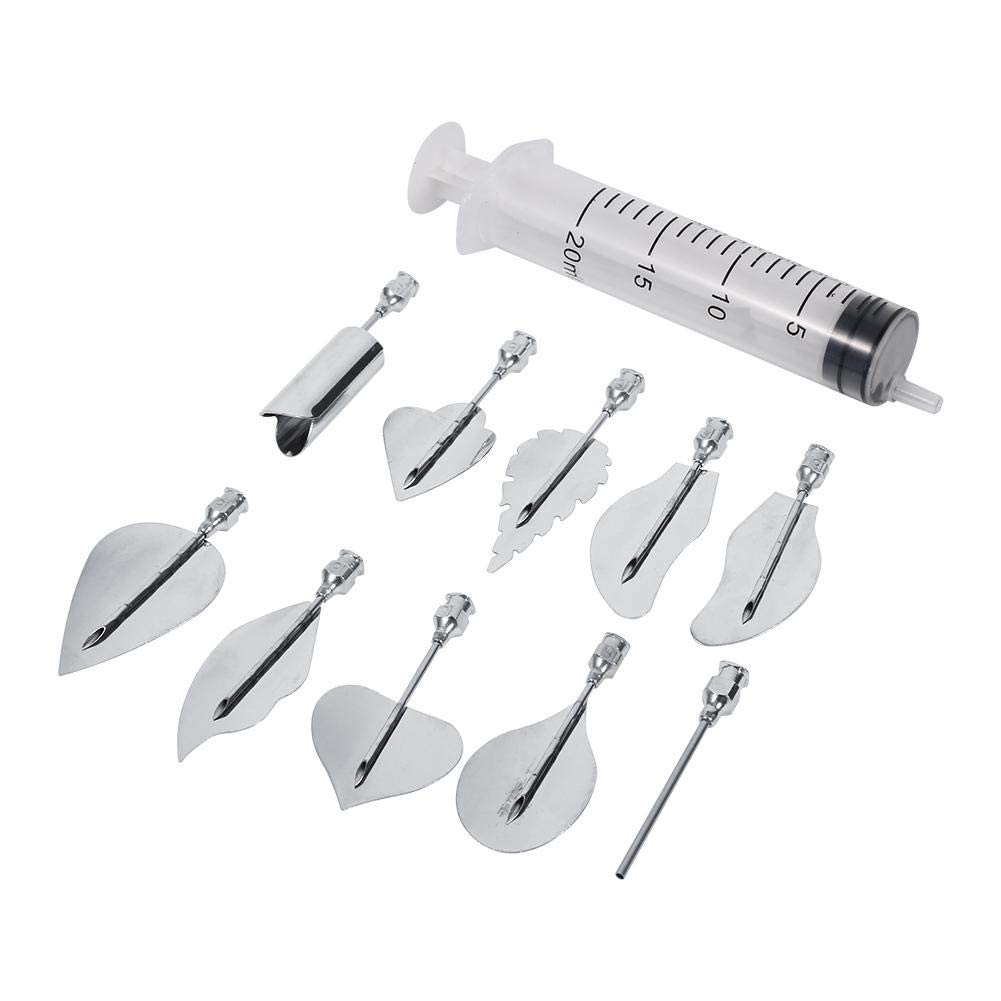 Nikou 3D Pudding Cake Decorating Art Cake DIY Tool Set, Gelatin Art Cake Tools 10 Needles, 1 Syringe, Create Delicious Desserts with Precision
