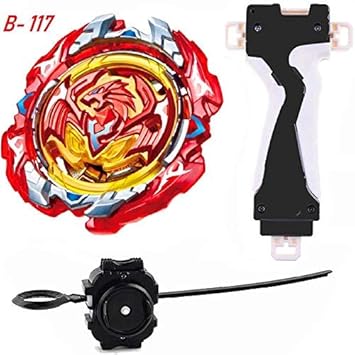 BEAU STUTI Battling Beyblades B-117 Revive Phoenix.10Fr Defense Starter Spinning Top with Launcher and Grip Set Top Toys for Kids