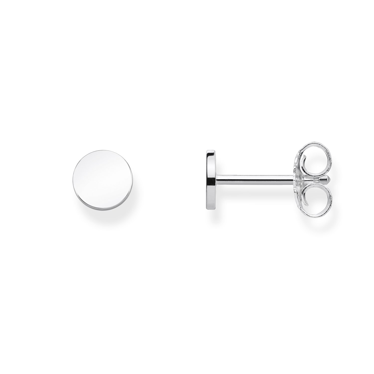 Thomas Sabo Women Stud Earrings Coin 925 Sterling Silver H1969-001-12