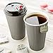 Restaurantware 16 Ounce Ripple Wall Disposable Coffee Cups, 500 Insulated Gray Paper Tumblers with Rolled Rim Design, Lids Sold Separately for Hot Drinks like Tea, Hot Chocolate and More