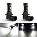 YITAMOTOR 2x White 9006 HB4 60W High Power LED Car Fog Lights Bulbs with Projection 1000LM, 6000k, 12v - 24v, non-polarity