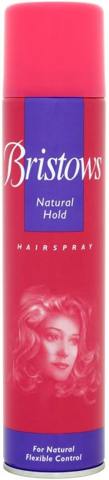Bristows Natural Hold Hairspray 300ml Professional Styling Firm Hold