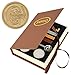 Samyo Wax Seal Stamp Kit Retro Creative Sealing Wax Stamp Maker Gift Box Set Brass Color Head with Vintage Classic Alphabet Initial Letter (C)