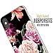 iPhone Xs MAX Case,IN4U Hard Back Flower Design Raised Edge Transparent Anti-Shock TPU Bumper Cover for iPhone Xs MAX 6.5 INCH Case (Peony Floral)
