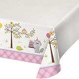 Creative Converting 725671 All Over Print Plastic Tablecover, 54 x 102