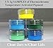 ThermoChromic Temperature Activated Pigment that changes at 88⁰F (31 ⁰C) - Great for making color-changing slime, Paint, Nail Polish, Fabric Art and More (5 x 1g Samples, Mixed Colors)