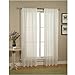 WPM Drape/Panels/Treatment Beautiful Sheer Voile Window Elegance Curtains for Bedroom & Kitchen, 60" inch x 84" inch, Set of 2 (White) primary