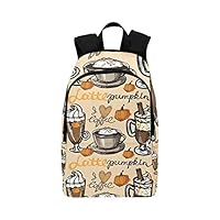 YKNFIS Little Girls School Bag Coffee Doodle Durable Water Resistant Outdoor Classic Girls School Bag for School Travel Hiking Work