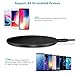 Qi Wireless Charger, Te-Rich Ultra Slim Standard Charging Pad for iPhone X 8 8 Plus, 10W Fast Wireless Charge for Samsung Galaxy Note 8 5 S9/S9 Plus S8/S8 Plus S7/S7 Edge S6 Edge Plus-No AC Adapter