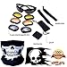 Tactical Motorcycle Glasses & Goggles also for Cycling, Fishing, Hunting, Military, Sports Protective Sunglasses - 4 Replaceable UV400 Lenses, Carry Case, Skeleton Facemask & Decal - Unisex Design