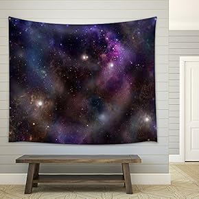 Deep Space Banner Background - Fabric Wall Tapestry Home Decor - 51x60 inches