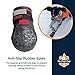 My Busy Dog Water Resistant Dog Shoes with Two Reflective Fastening Straps and Rugged Anti-Slip Sole | Dog Boots Perfect for Small Medium Large Dogs | Size Chart in Pictures (Size 7, Red)