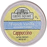 Grove Square Cappuccino, Single Serve Cup for Keurig K-Cup Brewers( French Vanilla ) - 18 K-Cup pack