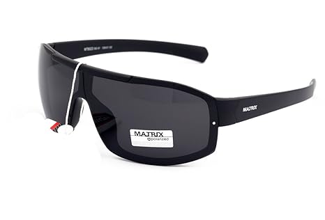 Matrix Collection Polarisierte Sonnenbrille für Männer Fahrer, Angeln, Sport - Hellgraue Gläser - Kein Blendung - Kunststoffr