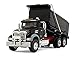First Gear 1/50 Scale Diecast Collectible Black with Red Chassis Mack Granite Dump Truck (50-3386)