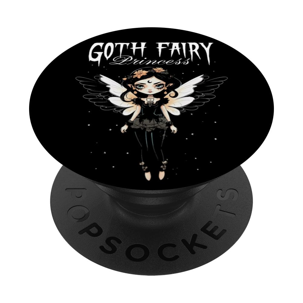 Goth Fairy Princess PopSockets Swappable PopGrip