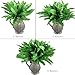 Gtidea 2pcs Artificial Silk Grass Persian Leaves Plants Bridal Home Garden Office Floor Restaurant Wedding Decor Green