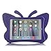 HCHA iPad 2 3 4 Kids Proof Case Shockproof Light Weight EVA Foam Protective Cover Case for Kids Carrying Handle Friendly Case for Apple iPad 2 / 3 / 4 9.7 Inch (Butterfly Purple)