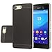 Sony Xperia M5 Case, Sony Xperia M5 Screen Protector, Aomax Armor Hybrid Silicone Case + PC Bumper Frame+ Metallized Buttons+ HD Screen Protector for Sony M5 (DHF Silver)
