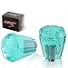 HK5 Universal JDM VIP 60mm Manual MT Transparent Octagon Crystal Bubble Shift Knob 1 Pack (Teal)